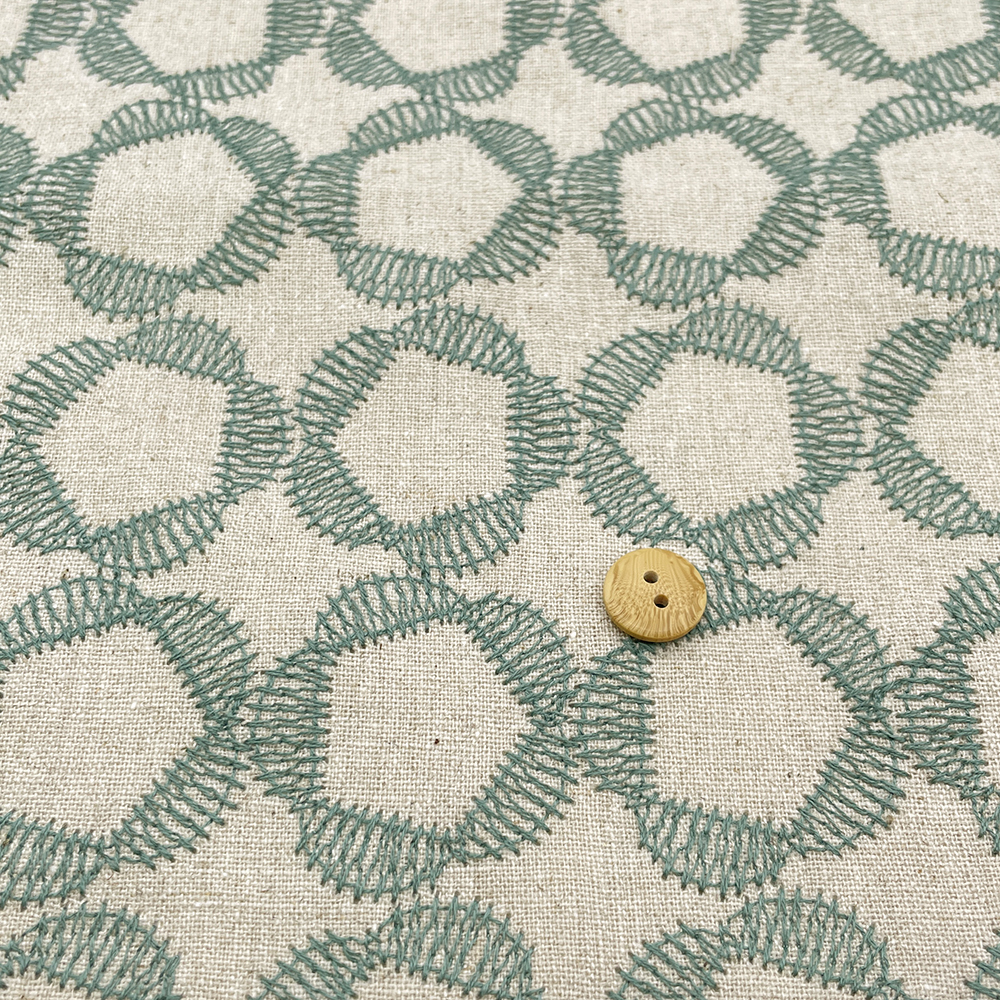 textile pantry　JUNKO MATSUDA　刺繍　綿麻シーチング